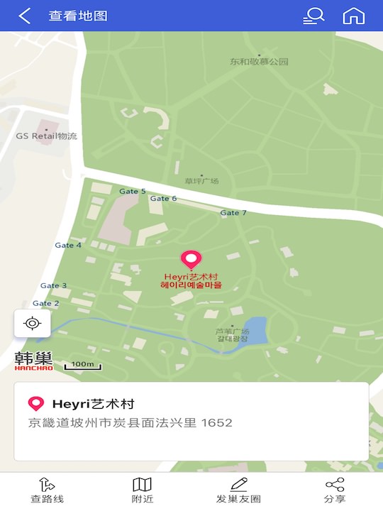 韩巢韩国地图app