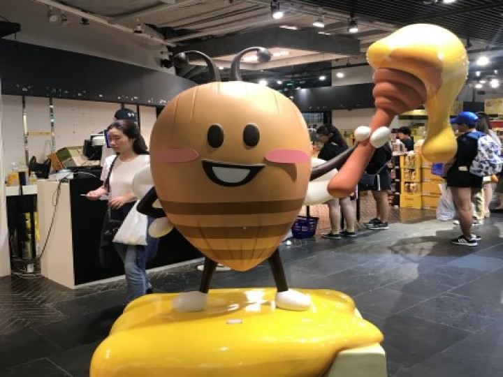 明洞到处都有的网红坚果吉祥物