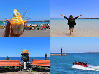 搭船去牛岛骑脚踏车