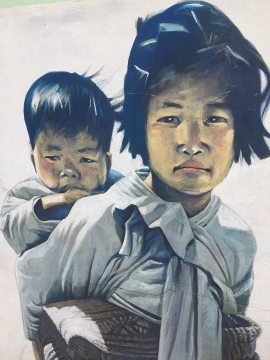 战争期间的母子