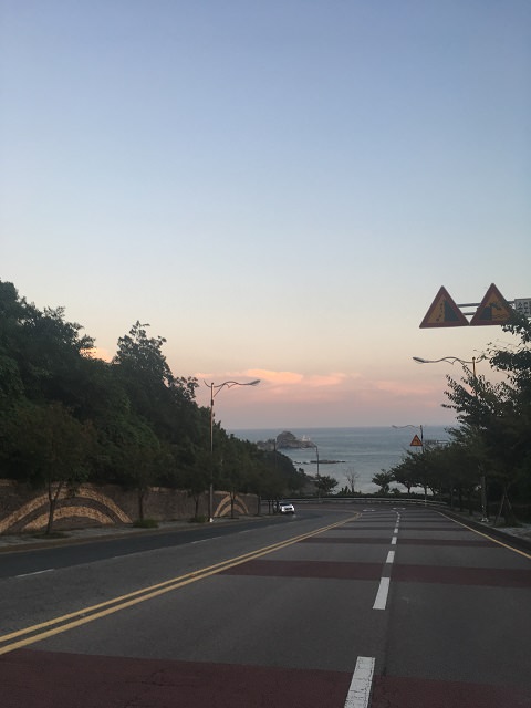 夕阳下的五六岛风光