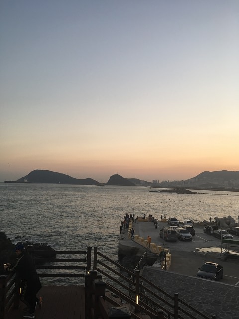 夕阳下的五六岛风光