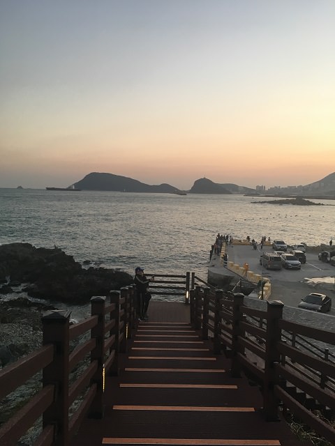 夕阳下的五六岛风光