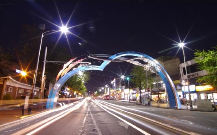 美丽恍惚的夜景