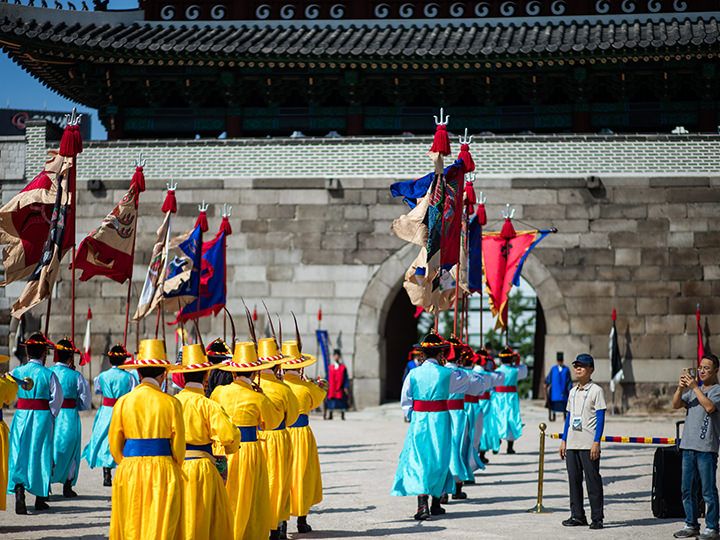 崇礼门把守仪式