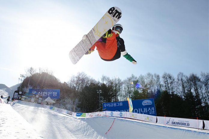 ▲韩国滑雪-单板滑雪场体验。(图/High One官网)