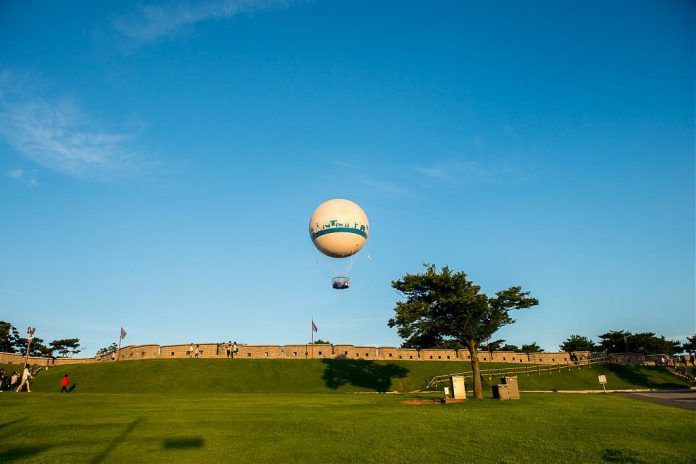 韩国樱花秘境-水原华城高空热气球