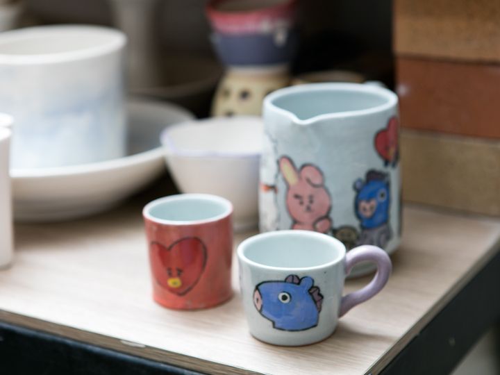 阿米体验制作的陶艺品