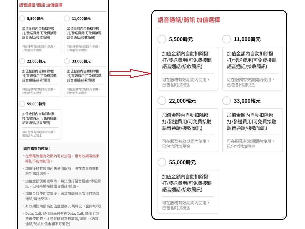 4.選擇需要的套餐後支付