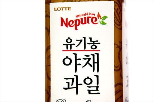 产品名称中“유기농(有机农)”字样