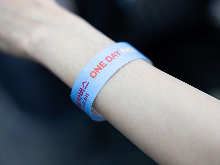 车票手环,乘车时出示