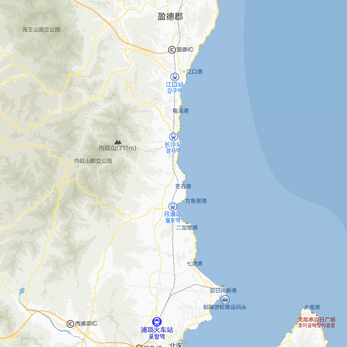 浦项~盈德高速公路(更新前)