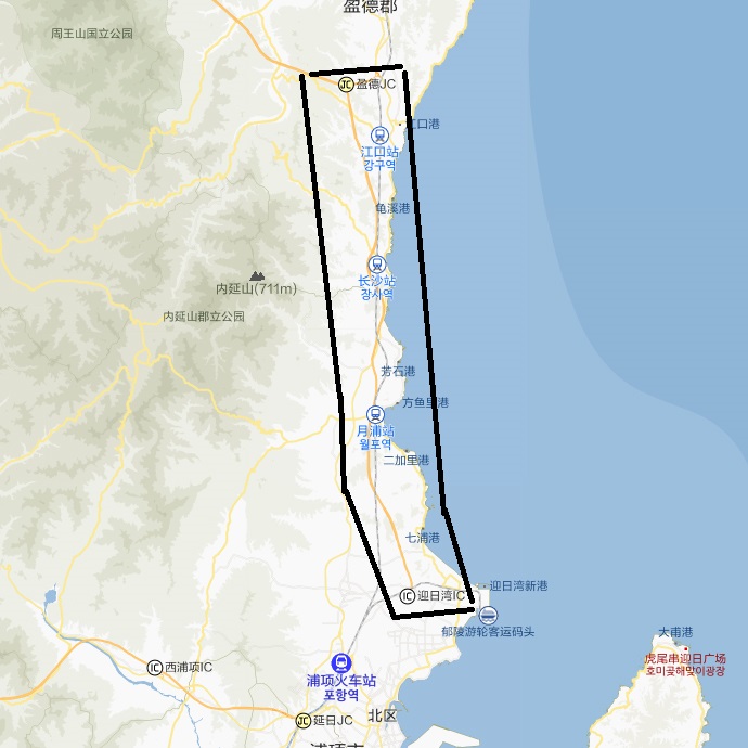 「浦项~盈德高速公路」(更新后)