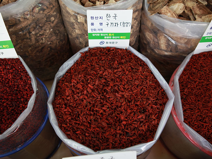 枸杞子
600g 24,000韩元~