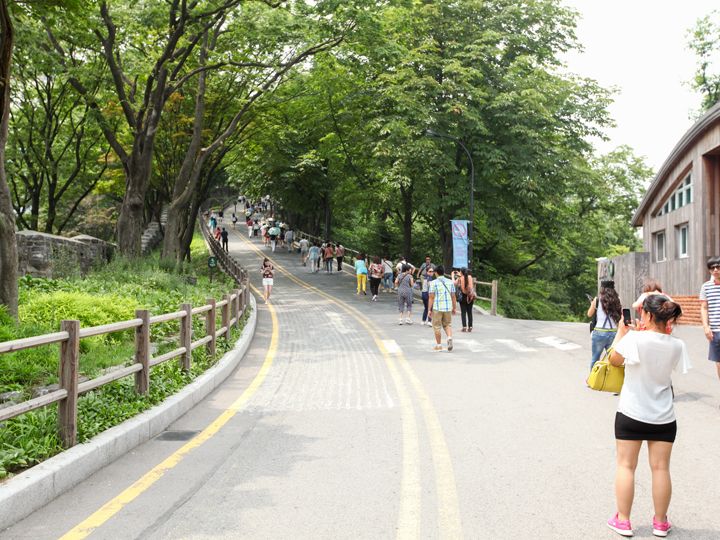 沿着这个坡往上走