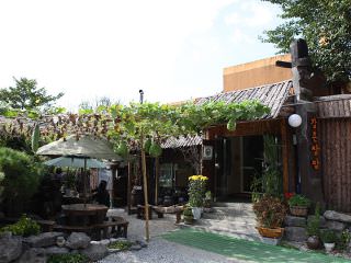 自然风的小庭院 ※瓜棚已撤