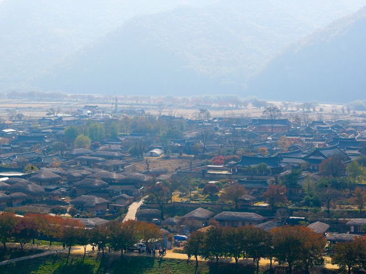 俯瞰全村的摄影地点