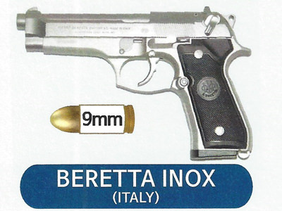 BERETTA INOX
口径:9mm口径
制造国:美国
10发 40,000韩元