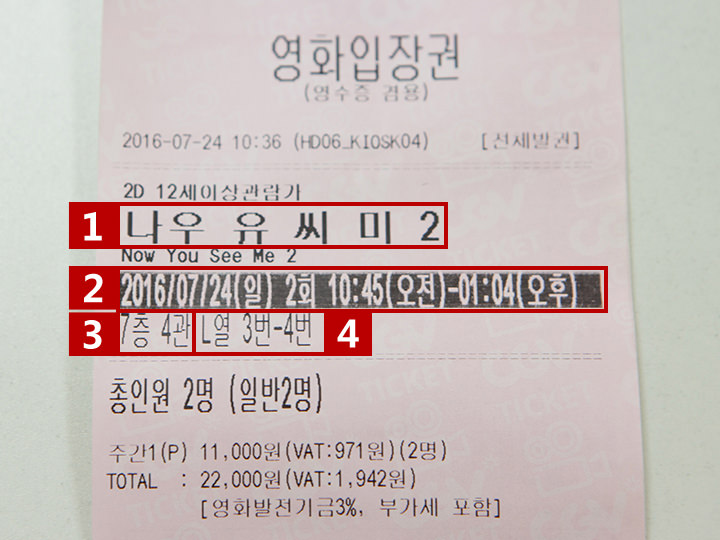 电影票上需要注意的地方