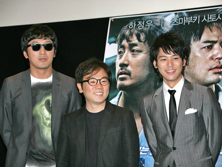 河正宇主演的电影《船》的见面会