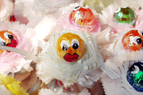 糖果做成的花朵