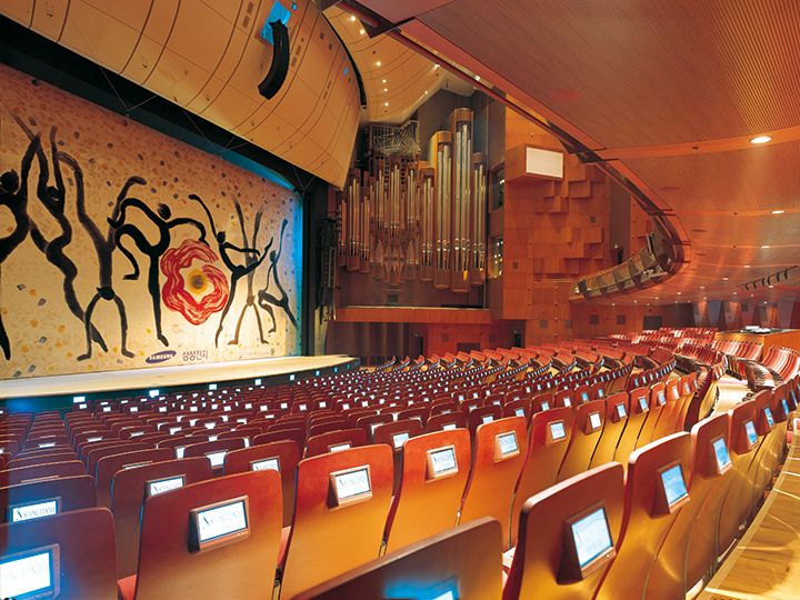 舞台上有管风琴