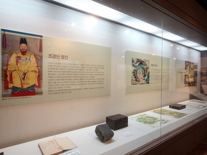 地下1层保存了有关全州及庆基殿的资料