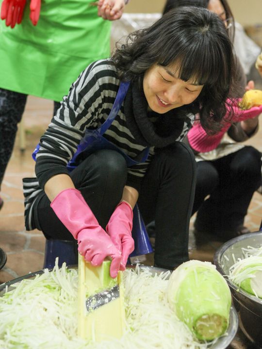 使用切丝工具切成细长条