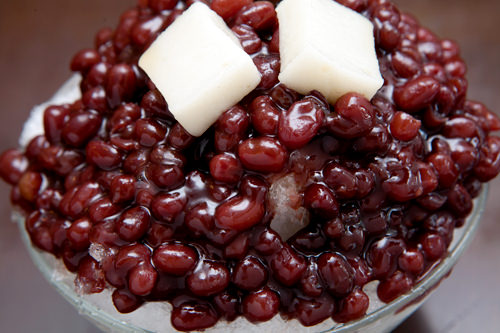 红豆量超多的红豆刨冰