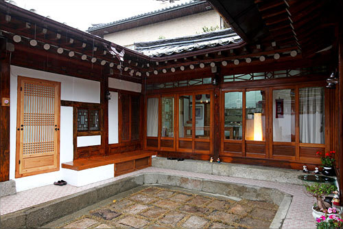 韩屋构造的住所可能没有前台