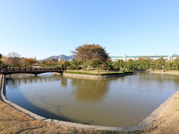 韩国、泰国友情之桥
该桥由曾派兵的泰国以联合国加盟国的身分于1976年所赠予。该桥亦能通往位于池塘中心点的小岛。