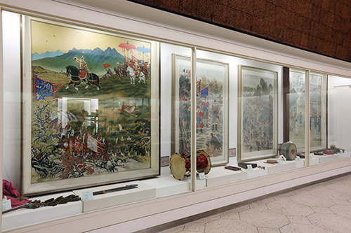 刻画春猎和秋猎、军事训练场景的画作