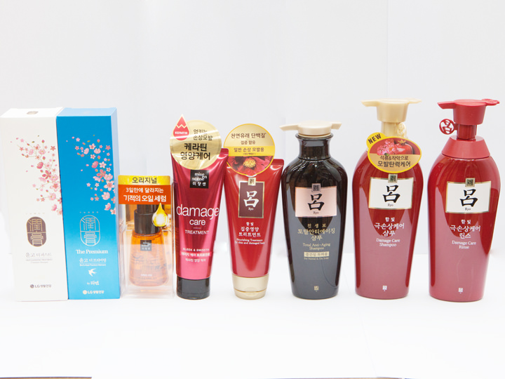 种类多样的韩国洗发水