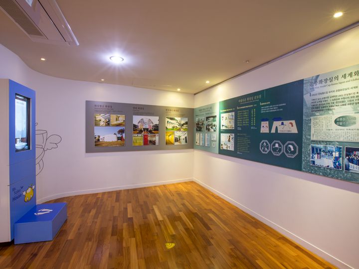 1999年水原公共厕所标记征集作品,现今也适用于水原市公共厕所