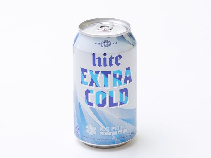 HITE,酒精含量4.5%
1993年上市,所有的制作工艺都在零下温度下进行,口味冰爽