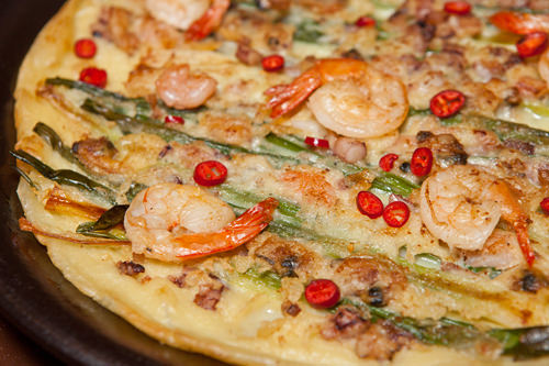 虾仁、鱿鱼丁清晰可见