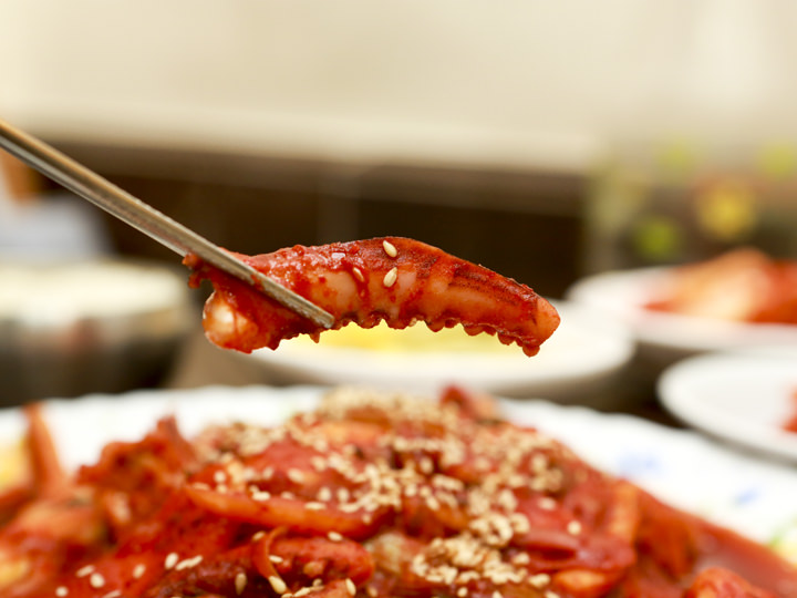 完美吸附调味料的鱿鱼