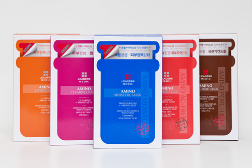 丽得姿(Leaders)面膜
从左起有提升、清洁、保湿、
AC蜗牛修复、紧致功效