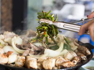 韭菜泡菜一起炒