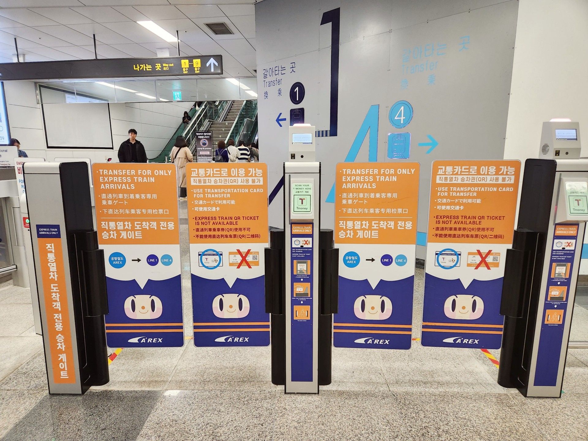 直达列车乘客换乘专用闸口