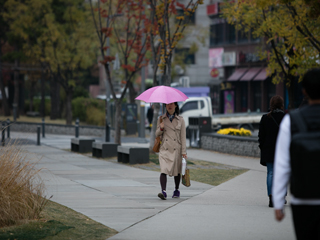 今日立冬！本周韩国阵雨连连，记得带伞和保温啦！