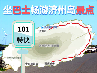 坐巴士畅游济州岛景点——特快巴士101路篇