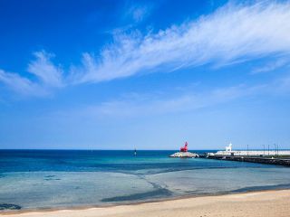 梨湖木筏海水浴场