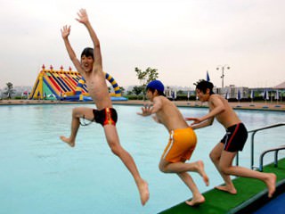 汉江公园 蚕室游泳池